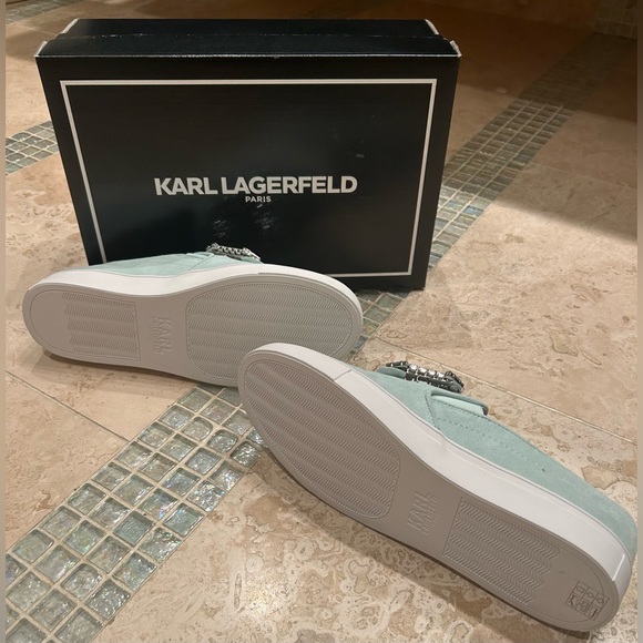 Karl Lagerfeld Kidsuede sneakers with Rhinestones - Picture 6 of 7